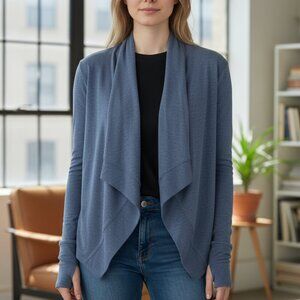 White House Black Market Comfort Stretch Open Front Cardigan - Small